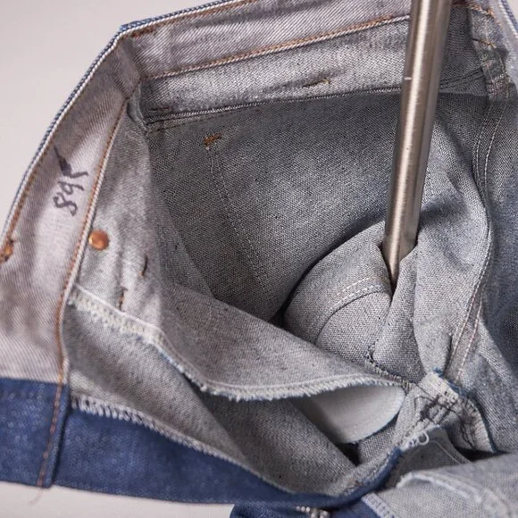 1970s Deadstock Flared Leg Dickies Blue Jeans Denim Pants